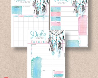Marble theme planner inserts MARBLE printable planner inserts A5 A4 Personal Letter Half Letter Multiple sizes included