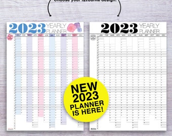 2024 is here! Yearly Large A1 Sized Planner. Double Sided. Family, Kids, Kitchen, Study or Office Wall Organiser | #950