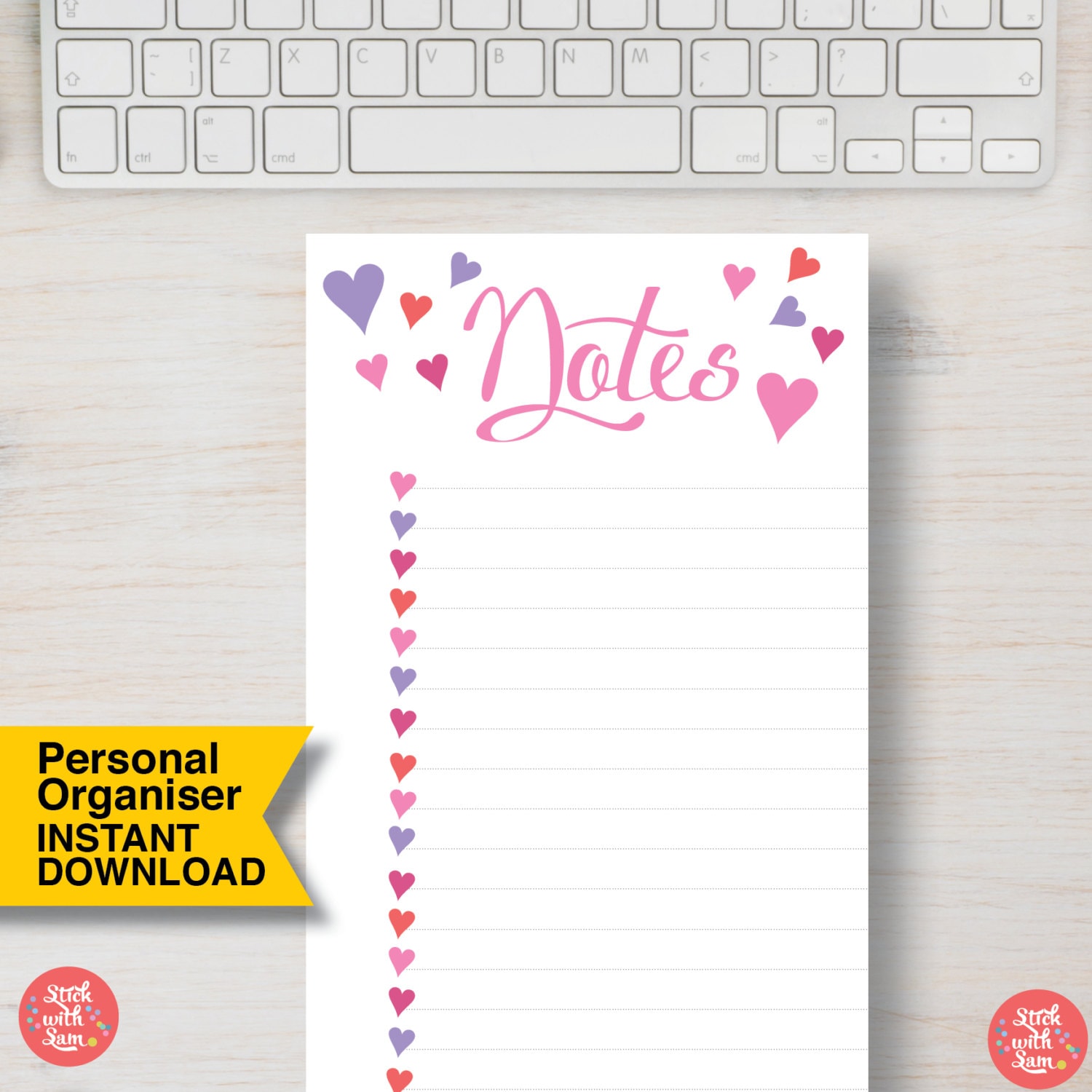 PERSONAL SIZE Printable Personal Organizer Planner Insert. - Etsy