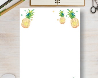 A4, A5, Letter & Half Size Printable Planner. Pineapple All-Purpose Template. GoodNotes and Notability compatible. | #674