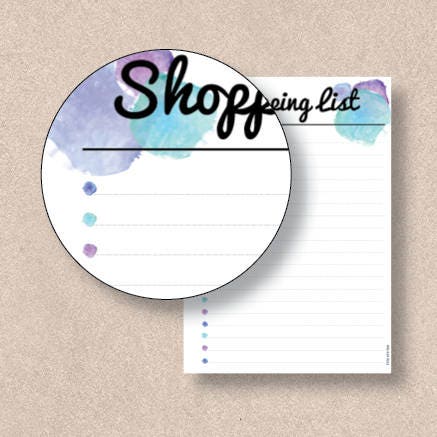 SHOPPING LIST Printable Template. This Planner Insert Includes - Etsy Australia