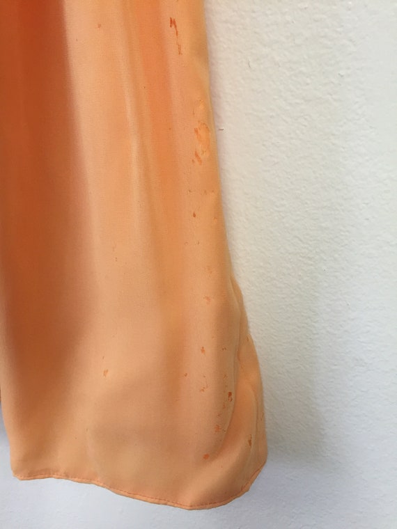 1960’s Chiffon Peach Party Dress - image 4