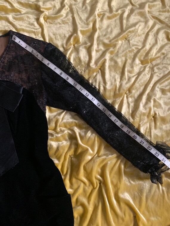 1960s Black Velvet Dress and Jacket Set