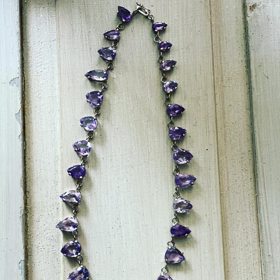 Amethyst Necklace Statement Piece