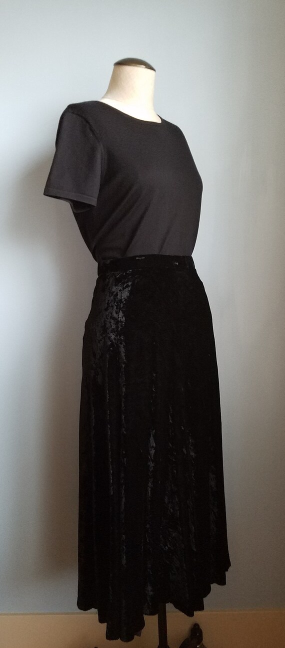 FBZ black velvet skirt set main image 0