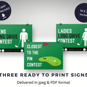 Golf Tournament Sign Bundle!