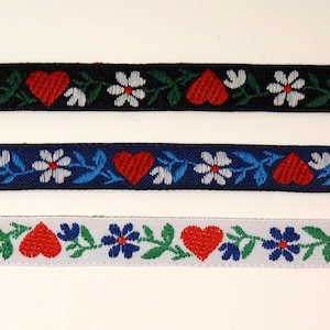 10mm Wide Czech Slovak Traditional Folk Ribbon