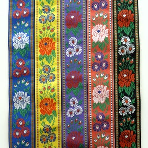 NEW COLOURS!! 45mm Wide Czech Slovak Folk Ribbon