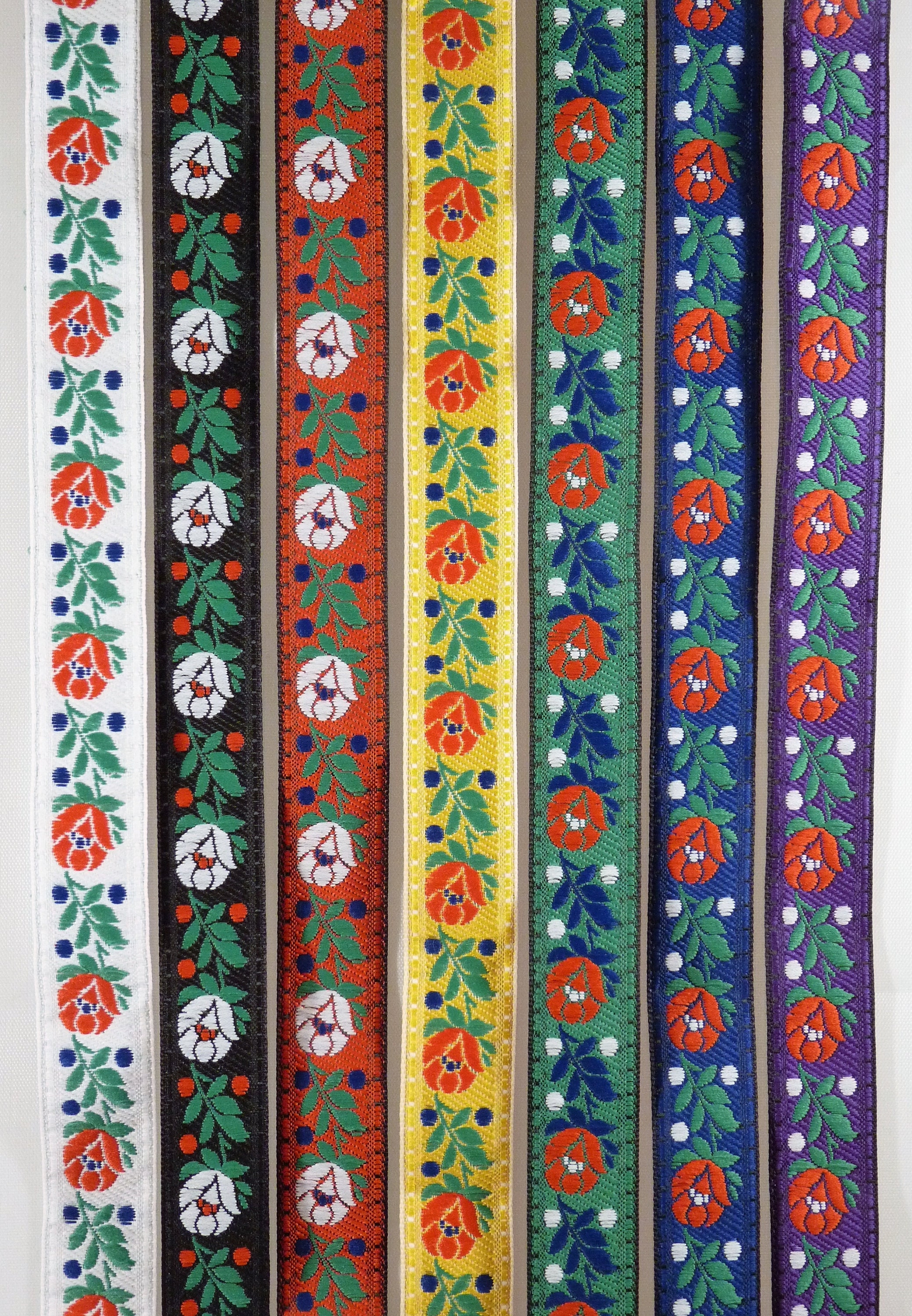 20mm Wide Czech Slovak Folk Ribbon Imported From the Czech