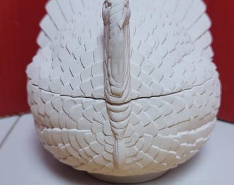 Quirky retro vintage turkey bowl or dish bisque