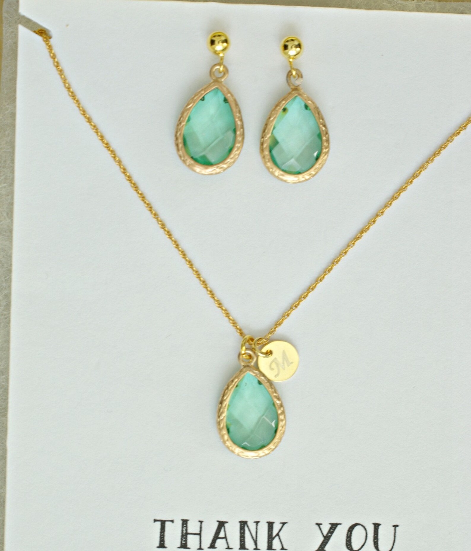 Light Green Jewelry Set for Bridesmaids Prasiolite Necklace Etsy UK