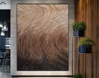 Serene Waves Canvas - Large Abstract Wall Art with Flowing Motion, Perfect for Modern Home Decor, Tranquil Living Spaces or Office Interiors