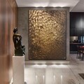 Luminous Gold Texture Wall Art - Handmade Abstract Art with Rich Metallic Details, Perfect for Enhancing Modern Home or Office Interiors product logo