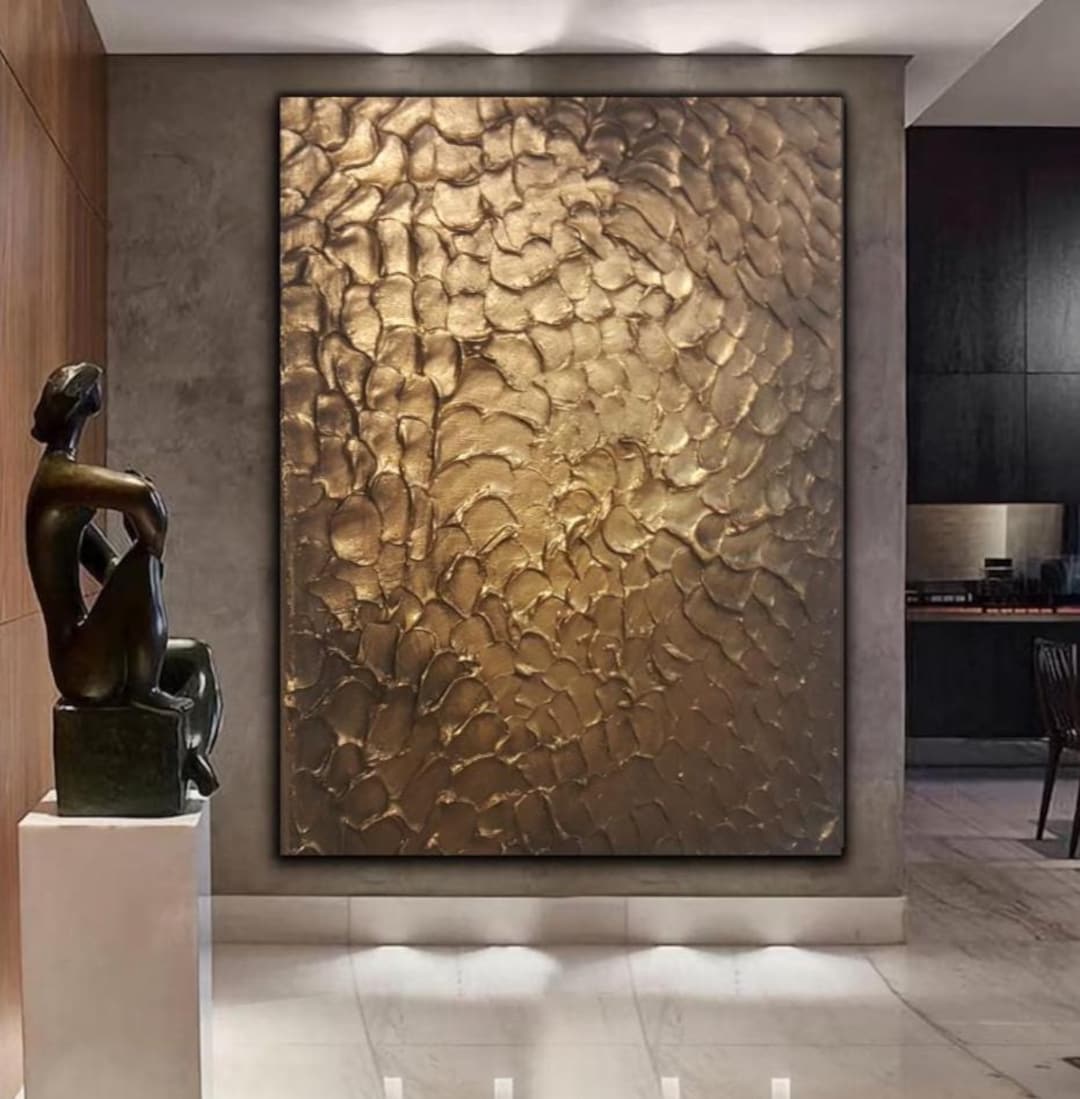 Photo inspiration: Picture Idea: Gold Textured Abstract Wall Art