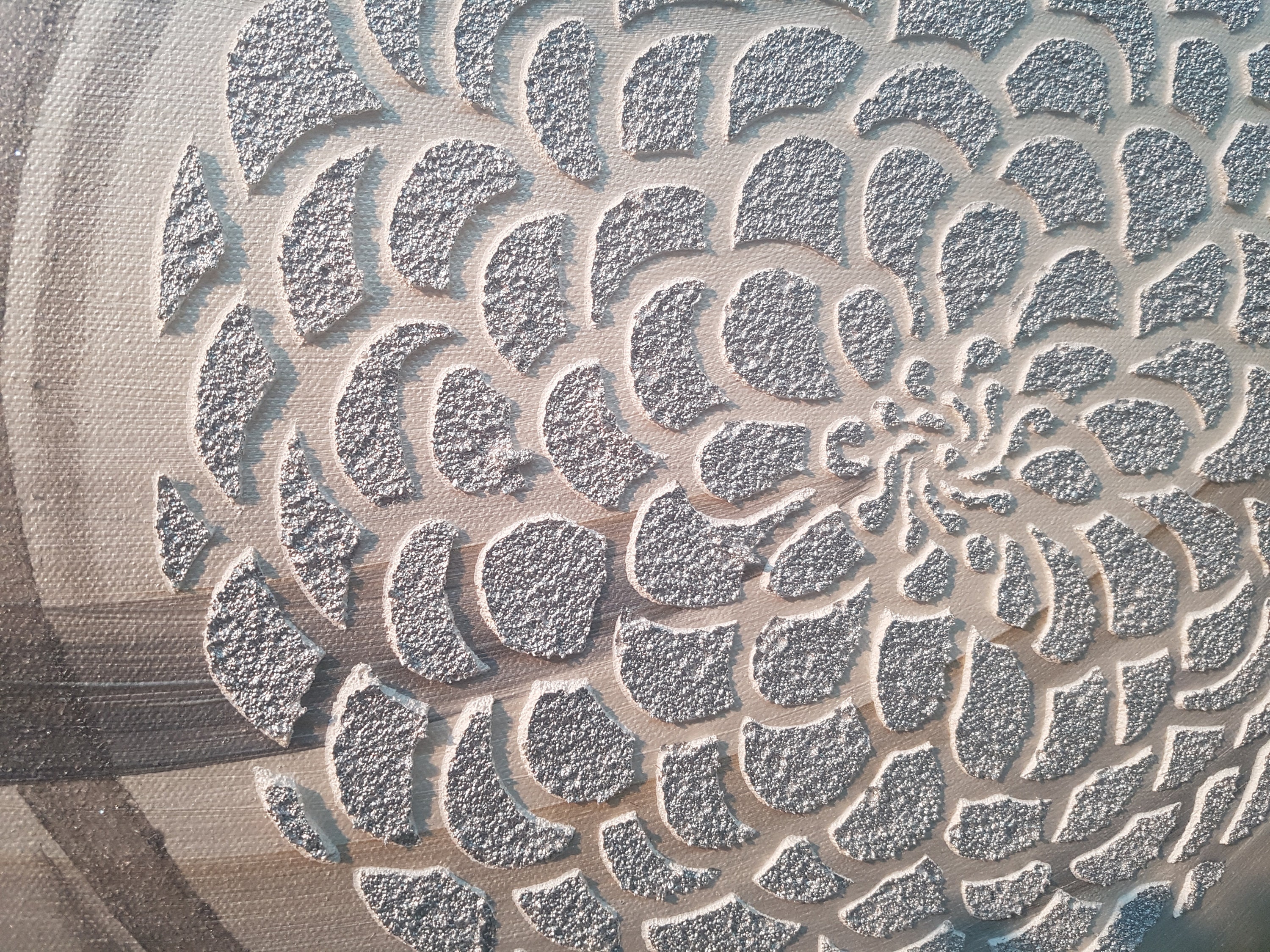 Large Wall Art Metallic Abstract Purple and Silver Butterfly Etsy