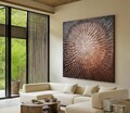 Textured Copper or Silver Wall Art – Heavy Texture Modern Abstract Painting on Canvas product logo
