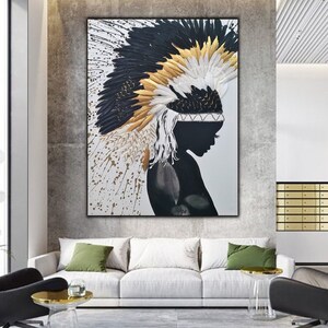 Indian Woman Oil Painting