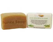 1 piece Aloe Vera and Neem Oil Soap, 100 Natural Handmade 65g