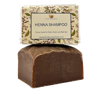 Henna Shampoo Bar, 100% Natural Handmade 120g
