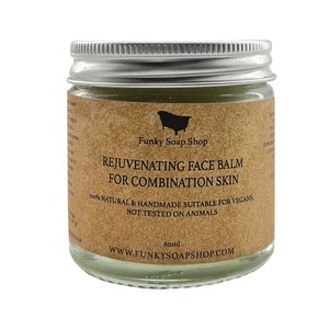 Rejuvenating Solid Face Balm For Combination Skin, 100% Pure Tamanu & Hemp Oil, 60ml