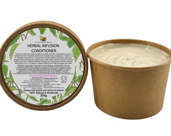 Herbal Infusion & Vitamin E Hair Conditioner, 1 Kraft Tub 250ml, Plastic Free