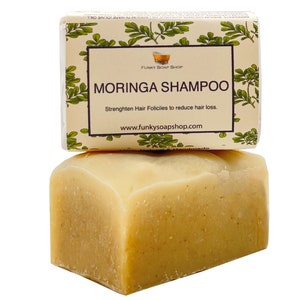 Moringa Shampoo Bar 100% Natural Handmade, 65g