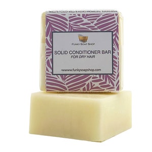 Solid Conditioner Bar For Dry Hair, Travel Size 1 Bar of 65g image 1