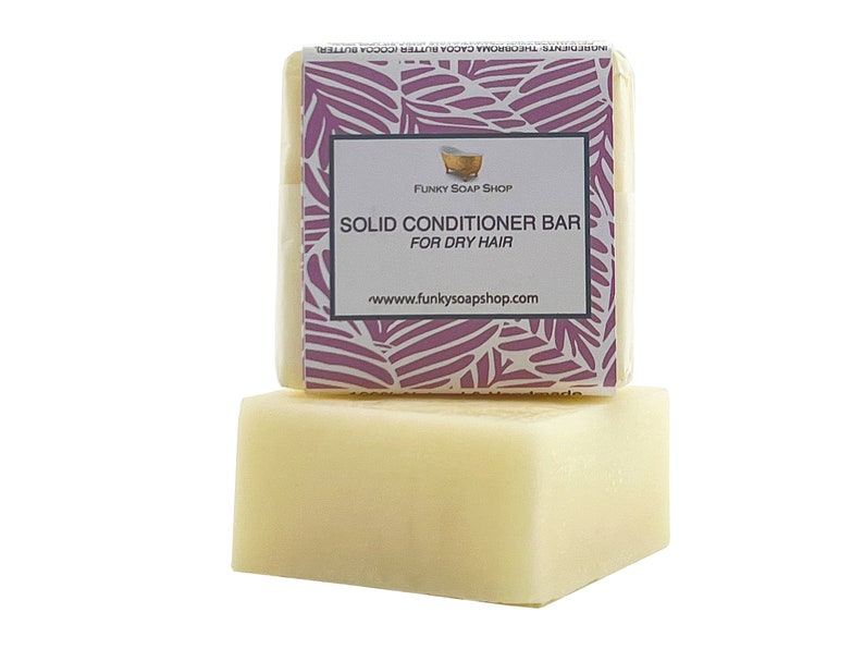 Solid Conditioner Bar For Dry Hair, Travel Size 1 Bar of 65g image 1
