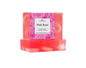 Sapone alla glicerina alla rosa, 95 g