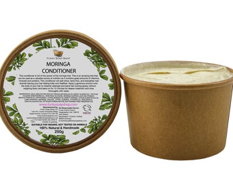 Moringa Hair Conditioner For Normal to Dry Hair, Kraft Tub Of 250ml, Plastic Free