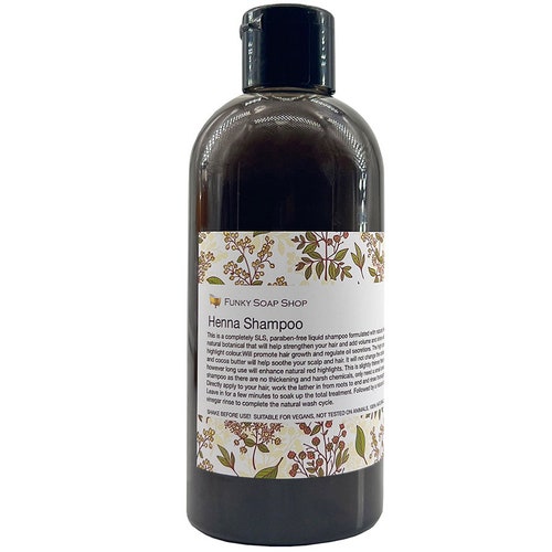 Henna Liquid Shampoo 100% Handmade Natural 1 Bottle of - Etsy