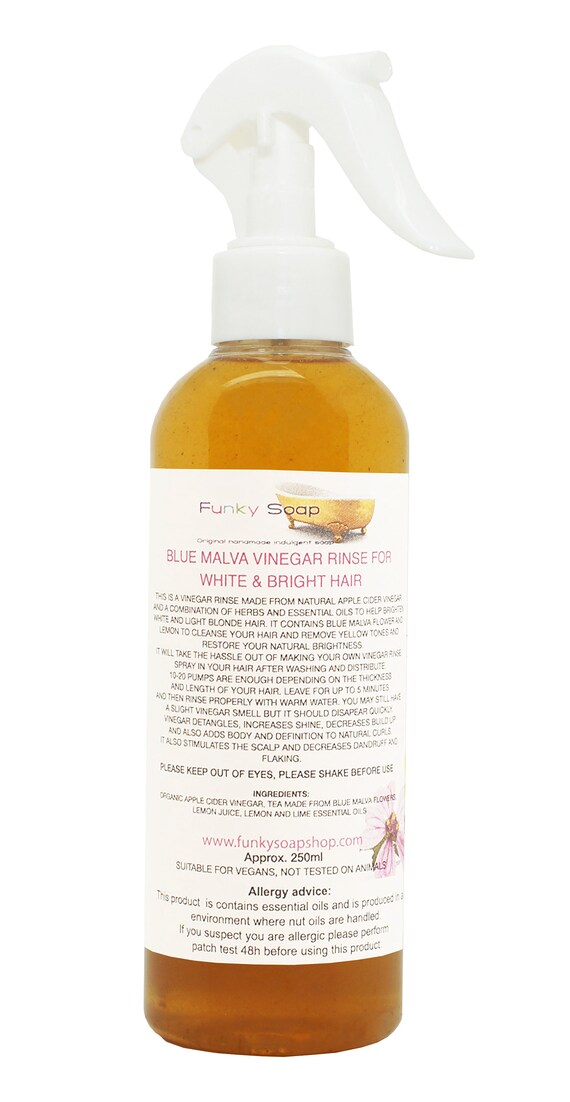 1bottle Blue Malva Vinegar Rinse For White Bright Blonde Etsy