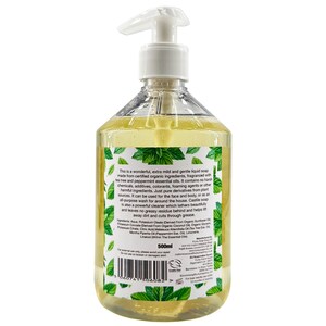 Organic Liquid Castile Soap, Tea Tree/ Peppermint 100% Natural SLS Free 500ml image 2