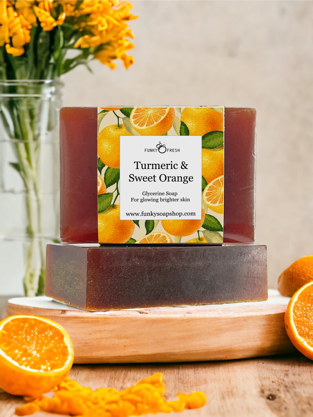 Turmeric Glycerine Soap, 95g Etsy