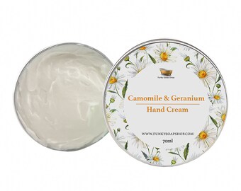 Camomile & Geranium Hand Cream, 1 Tub Of 70g