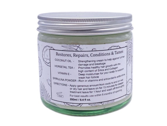 Miracle Hair Mask Glass Jar 250ml Plastic Free - Etsy Israel Miracle Hair Mask Glass Jar 250ml Plastic Free - Etsy Israel