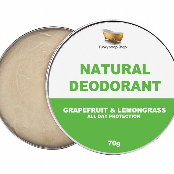 100% Natürliches Deodorant Grapefruit & Lemongras, 1 Dose 70g