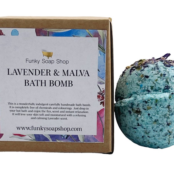 Bombe de bain à la lavande et à la malva