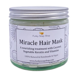 Miracle Hair Mask, Glass Jar 250ml, Plastic Free