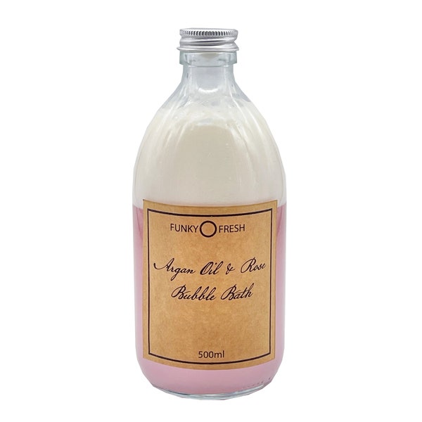 Argan Oil & Rose Bubble Bath, 500ml