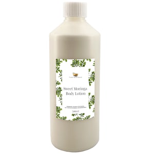 Sweet Moringa Body Lotion, 100% Natural and Handmade, 500ml image 1