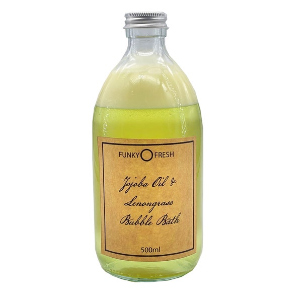 Jojoba Oil & Lemongrass Bubble Bath, 500ml