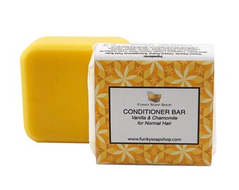 Solid Conditioner Bar Vanilla & Chamomile, For normal Hair, 1 Bar of 60g