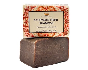 Ayurvedic Herb Shampoo Bar 100% Natural Handmade, 120g