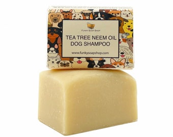 1 piece Tea Tree & Neem Oil Dog Shampoo Bar, 120g