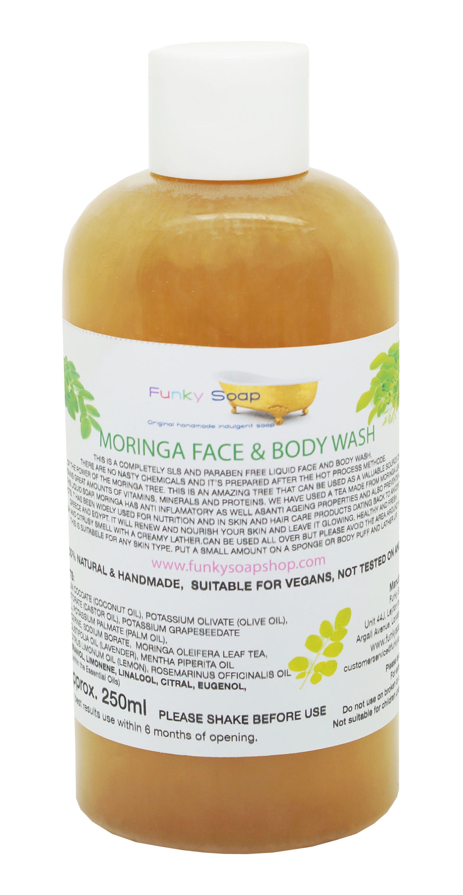 Liquid Moringa Face and Body Wash 1 Bottle of 250ml Etsy