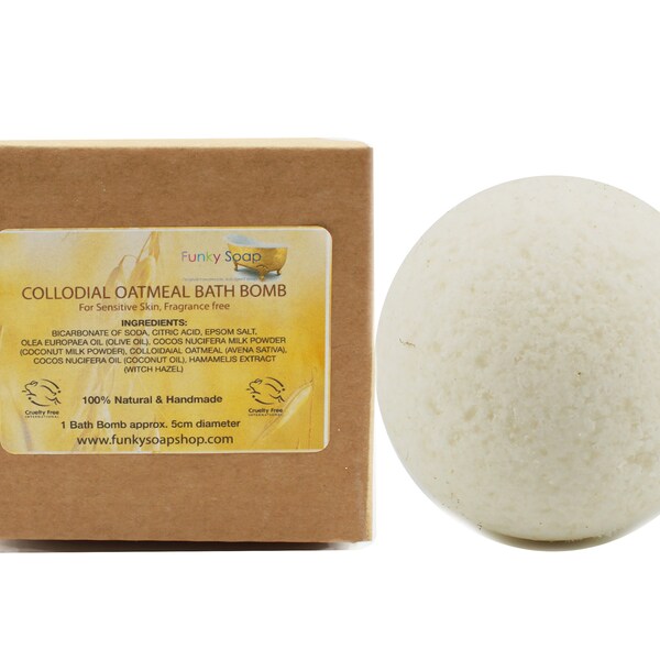 Colloidal Oatmeal Bath Bomb for Sensitive Skin