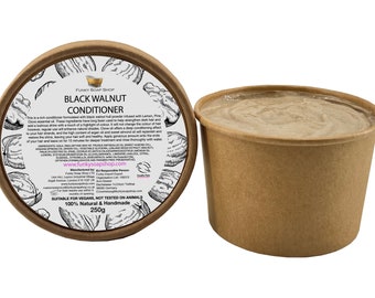 Black Walnut Conditioner For Black/Brown Hair, 1 Kraft Tub 250ml, Plastic Free