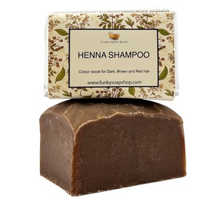 Henna Shampoo Bar, 100% Natural Handmade 65g