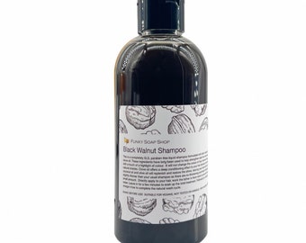 Flüssiges Schwarznuss-Shampoo, Flasche mit 250ml